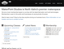 Tablet Screenshot of makerpointstudios.com